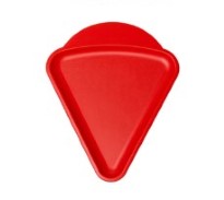 50 Mini plateaux triangle Rouge