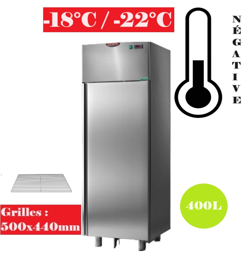 Armoire réfrigérée négative 400L - Grilles 500x440