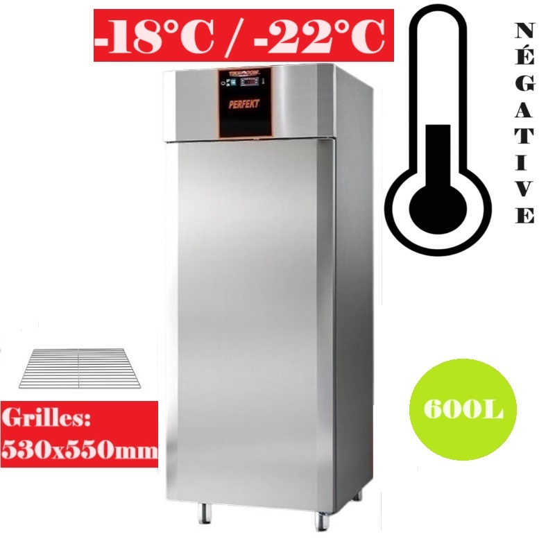 Armoire réfrigérée négative 600L - Grilles 530x550