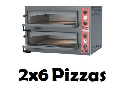 Four électrique 2x6 Pizzas