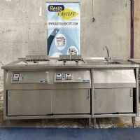 2 friteuses encastrable électrique+ plonge 1 cuve