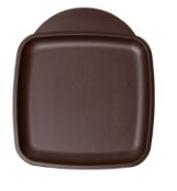50 mini plateaux Marron