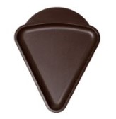50 Mini plateaux triangle Marron