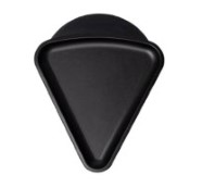 50 Mini plateaux triangle Noir