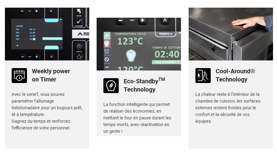 Four convoyeur Electrique - Tapis 50cm MORETTI FORNI Four à pizza convoyeur électrique