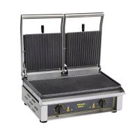 Appareil à panini rainurée double