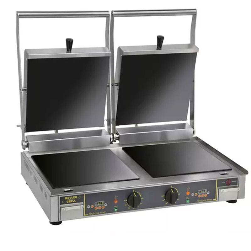 Appareil à panini vitrocéramique mixte double ELECTROBROCHE