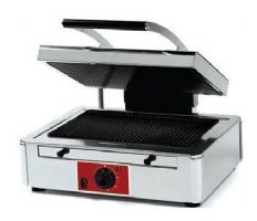 Appareil à panini vitrocéramique rainurée simple