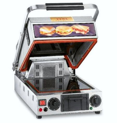 Machine à Sandwich Et Panini Compacte - Prise UE, Revêtement Antiadhésif, Facile à Utiliser Pour Maison Et Bureau