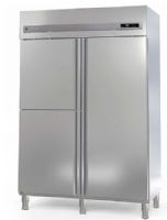 Armoire GN2/1 côtés emboutis positive 1 porte 2 portillons 1404 L