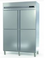 Armoire GN2/1 côtés emboutis positive 4 portillons 1404 L