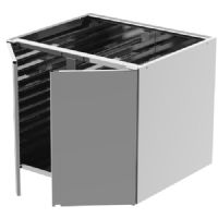 Armoire h 710 mm avec glissières pour plaques GN 1/1