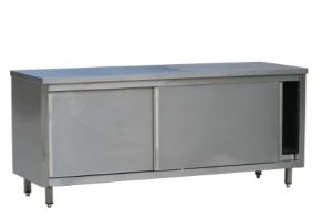 Armoire inox 2 portes coulissantes largeur 1800mm