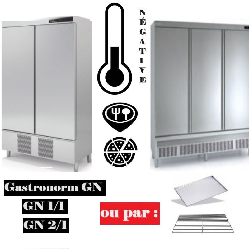 Armoire négative 2 portes équipement frigorifique Pro