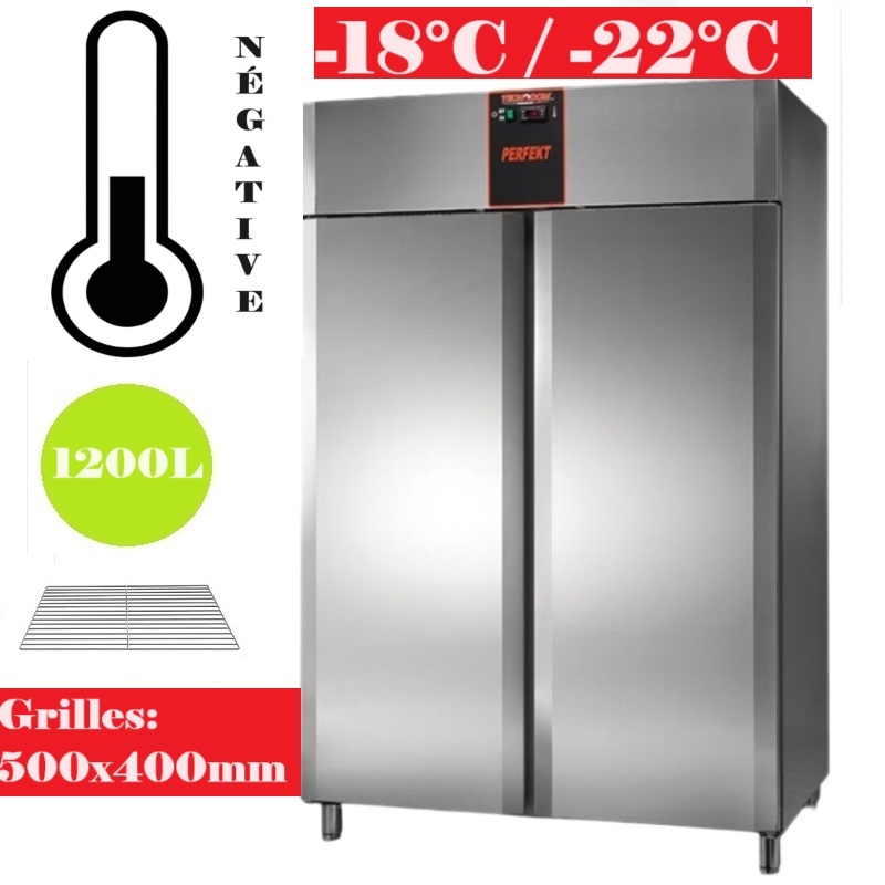 Armoire réfrigérée négative 1200L Grilles 500x440