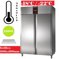 Armoire réfrigérée négative 1200L Grilles 500x440