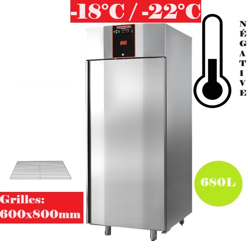 Armoire réfrigérée négative 680L - Grilles 600x800