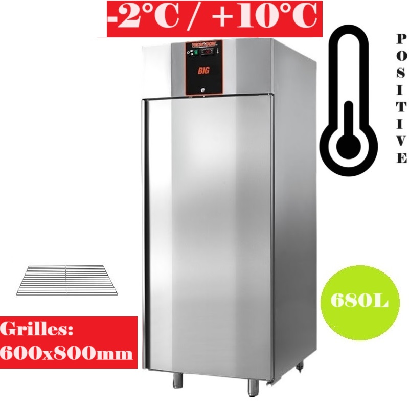 Armoire réfrigérée positive 680L - Grilles 600x800