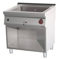 Bain-marie GN 2/1 200 mm avec vanne de vidange et soubassement 80