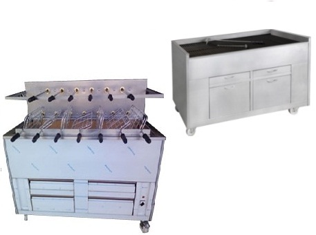 Barbecue portugais à charbon de bois