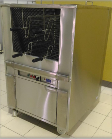 Barbecue Portugais VERTICAL Charbon de Bois