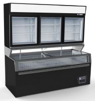 CHAMBRE MURALE FRIGORIFIQUES NOIR 3 PORTES EN VERRE