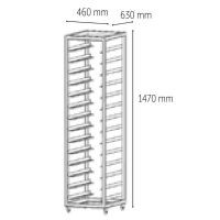 Chariot de transport pour plaques de four