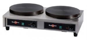 Crepiere electrique double D 35cm CONFORT