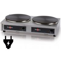 Crepiere electrique double D 40 cm standard