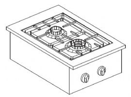 CUISINIÈRE À GAZ 2 BR. 9KW
