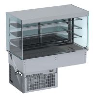 DROP-IN VITRINE CUBIQUE RÉFRIGÉRÉE MODELE MURAL - ROLL-UP 3/1