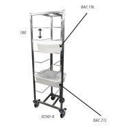 Échelles pour bacs 8 étages