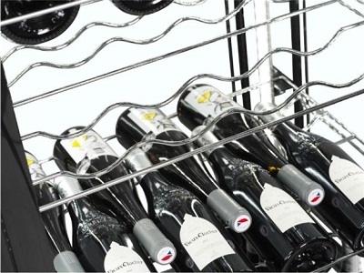 Étagère à vin, fil inox