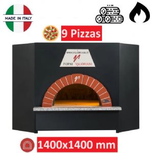Four a pizza à Bois ou à gaz 9 pizzas Vesuvio OT