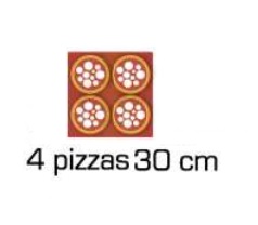 Four a pizza a gaz 1 chambre 4 pizzas