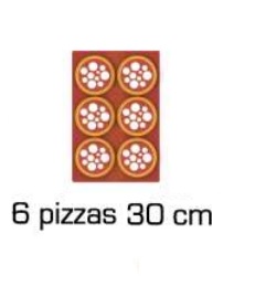 Four a pizza a gaz 1 chambre 6 pizzas