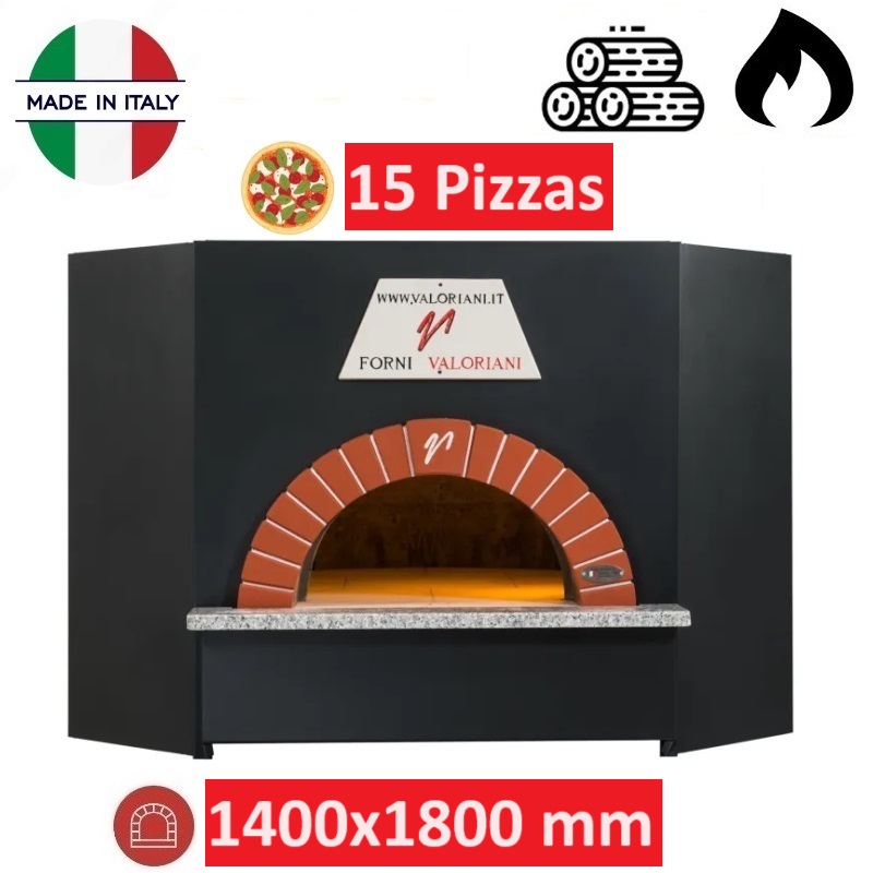 Four à pizza bois ou gaz 15 Pizzas Vesuvio OT