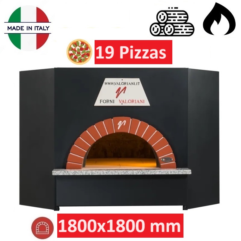 Four à pizza bois ou gaz 19 pizzas Vesuvio OT