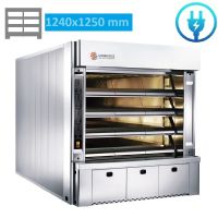 Four a sole électrique 6 Bouches de 62 - L 124 x P 125