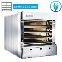 Four a sole électrique 6 Bouches de 62 - L 124 x P 165