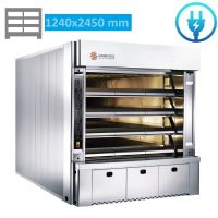 Four a sole électrique 6 Bouches de 62 - L 124 x P 245