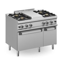 Fourneau 4 feux et Plaque de mijotage sur four gaz