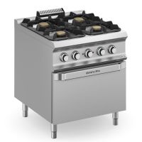 Fourneau 4 zones avec four électrique XL