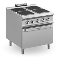 Fourneau 4 zones carrés sur four électrique DOMINA