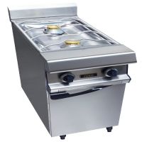 Fourneau à Gaz 2 Feux Nus 6 kW sur placard fermé