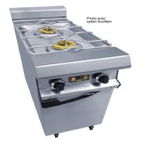 Fourneau à Gaz 2 Feux Nus 7 kW sur placard fermé