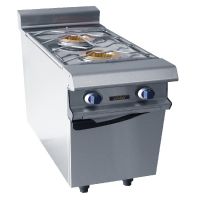 Fourneau à Gaz 2 Feux Nus 9 kW sur placard fermé