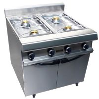 Fourneau à Gaz 4 Feux Nus 6 kW sur placard fermé
