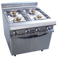 Fourneau à Gaz 4 Feux Nus 9 kW sur placard fermé