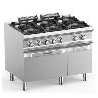 Fourneau à Gaz 6 Feux avec Four Électrique Ventilé